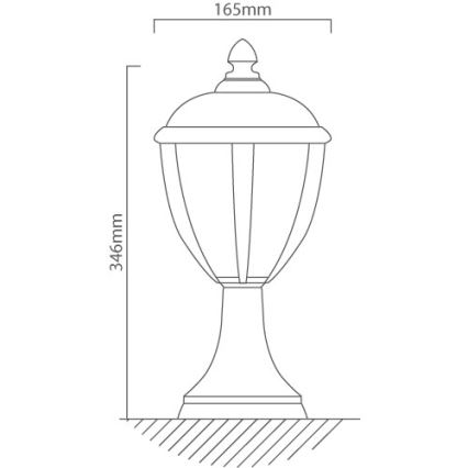 Redo 2604-3K BL - LED-lampa för utomhusbruk UNITE LED/6,5W/230V IP44
