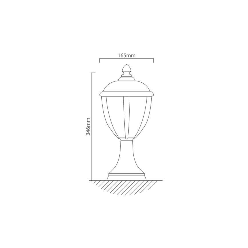 Redo 2604-3K BL - LED-lampa för utomhusbruk UNITE LED/6,5W/230V IP44