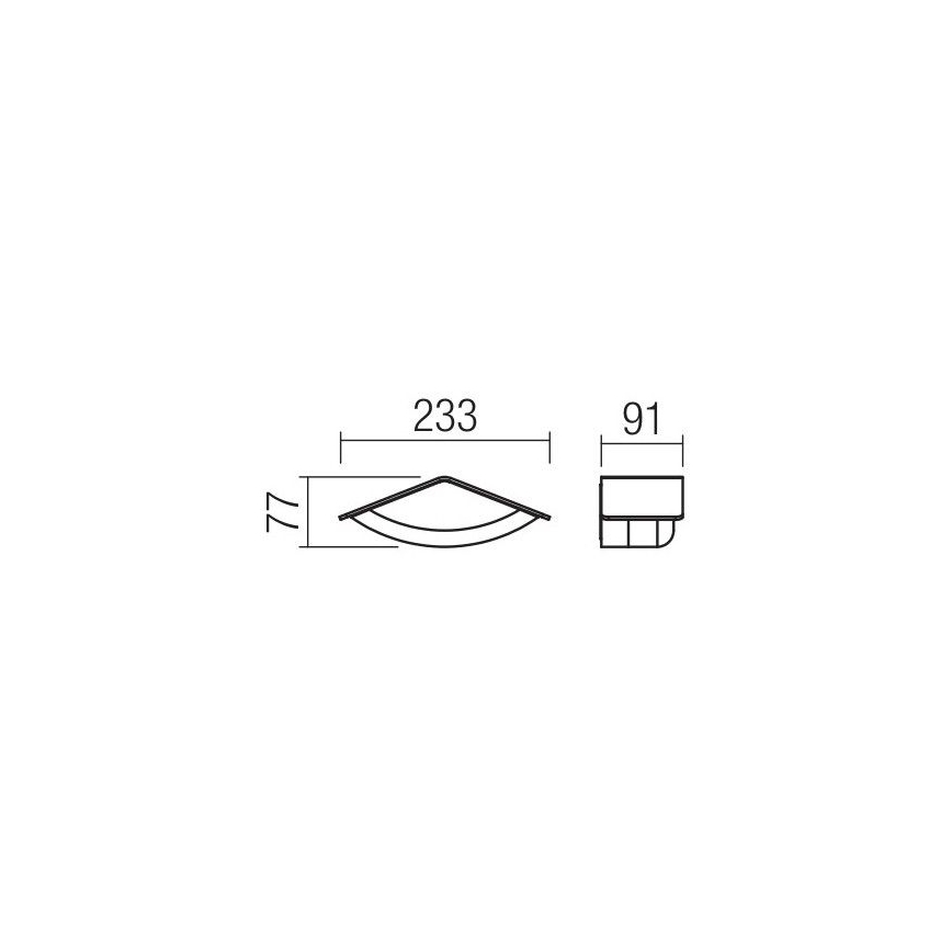 redo 90001 - Utomhus LED Väggbelysning CHALET 1xLED/8W/230V IP54