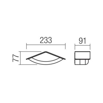 redo 90002 - Utomhus LED Väggbelysning CHALET 1xLED/8W/230V IP54