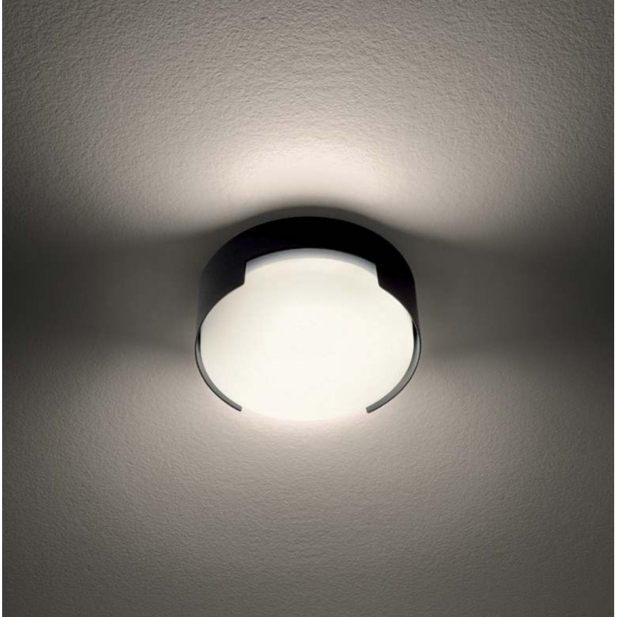 Redo 90004 - LED taklampa för utomhusbruk SKOR LED/12W/230V diameter 15 cm IP54 brun