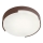 Redo 90006 - LED taklampa för utomhusbruk SKOR LED/16W/230V diameter 25 cm IP54 brun
