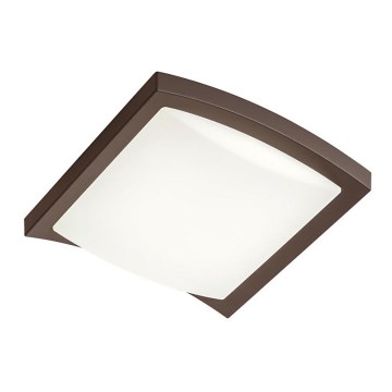 Redo 90008 - LED taklampa för utomhusbruk TALLIN LED/21W/230V 24,5x24,5 cm IP54 brun