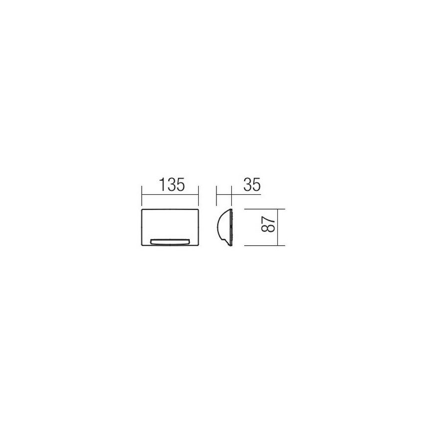 Redo 90009 - LED utomhusorienteringsarmatur TAMPA LED/11W/230V IP54 vit