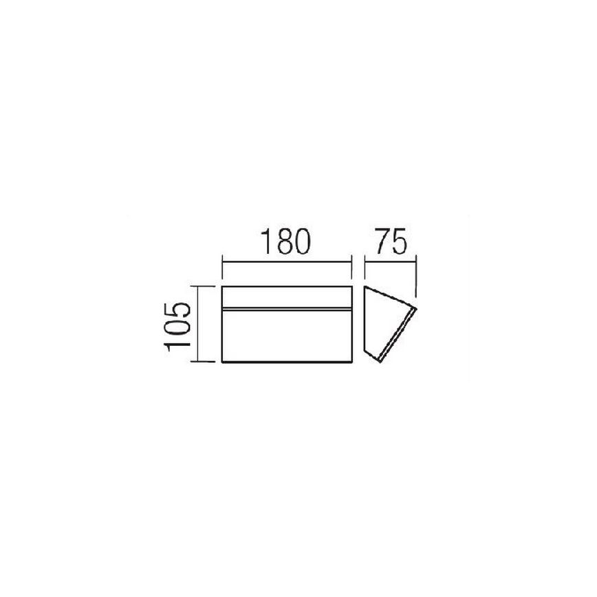 redo 90015 - LED Utomhus Väggbelysning TOKYO LED/12W/230V IP54