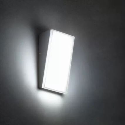 Redo 90019 - LED vägglampa för utomhusbruk TOKYO LED/12W/230V 3000K IP54 grå