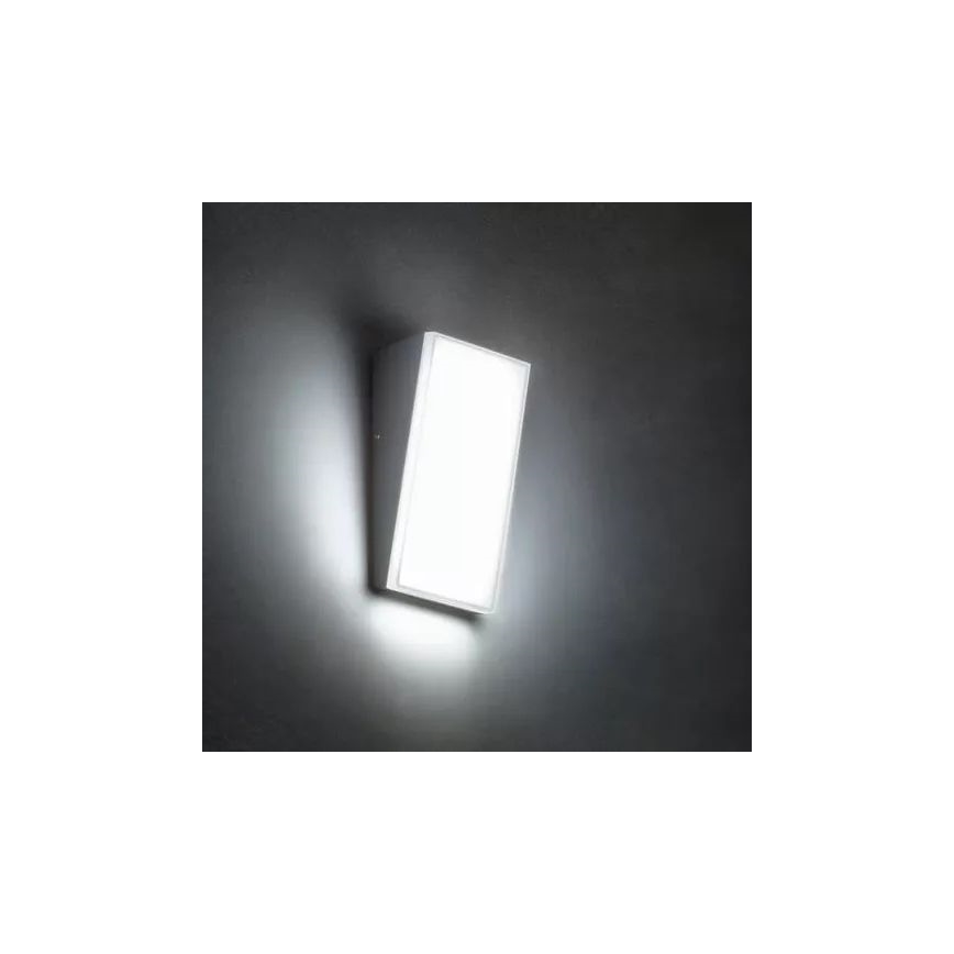 Redo 90019 - LED vägglampa för utomhusbruk TOKYO LED/12W/230V 3000K IP54 grå