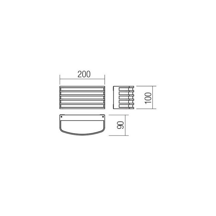 redo 90038 - Utomhus LED Väggbelysning SEBRA LED/15W/230V IP54