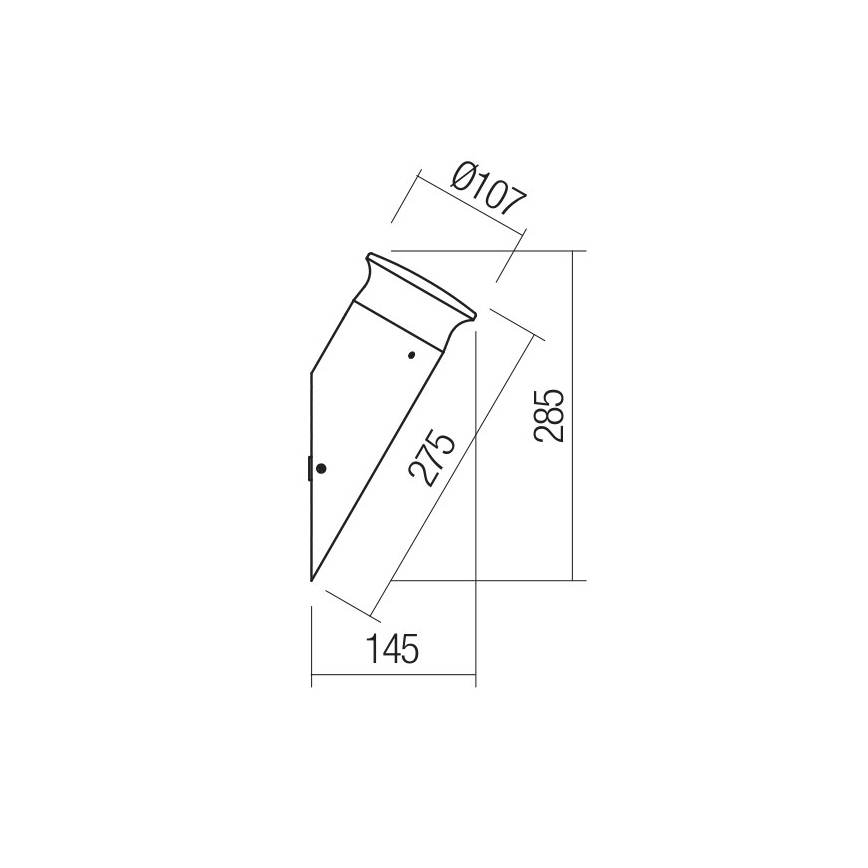 Redo 90073 - LED vägglampa för utomhusbruk ALGON LED/9W/230V IP65 svart