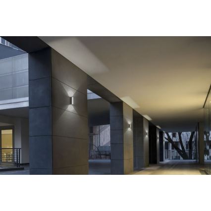 Redo 90114 - LED vägglampa för utomhusbruk IVAR LED/7,6W/230V IP54 antracit
