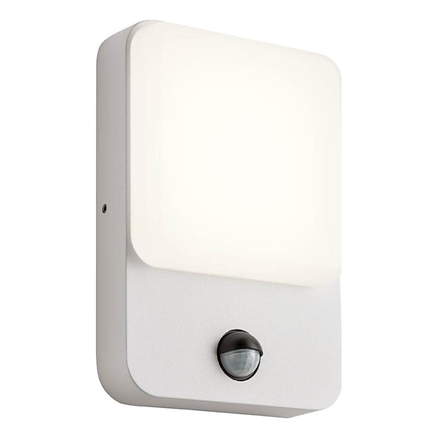 Redo 90131 - COLIN LED utomhusväggarmatur med rörelse- och skymningssensor, LED/9W/230V, 3000K, IP54, vit