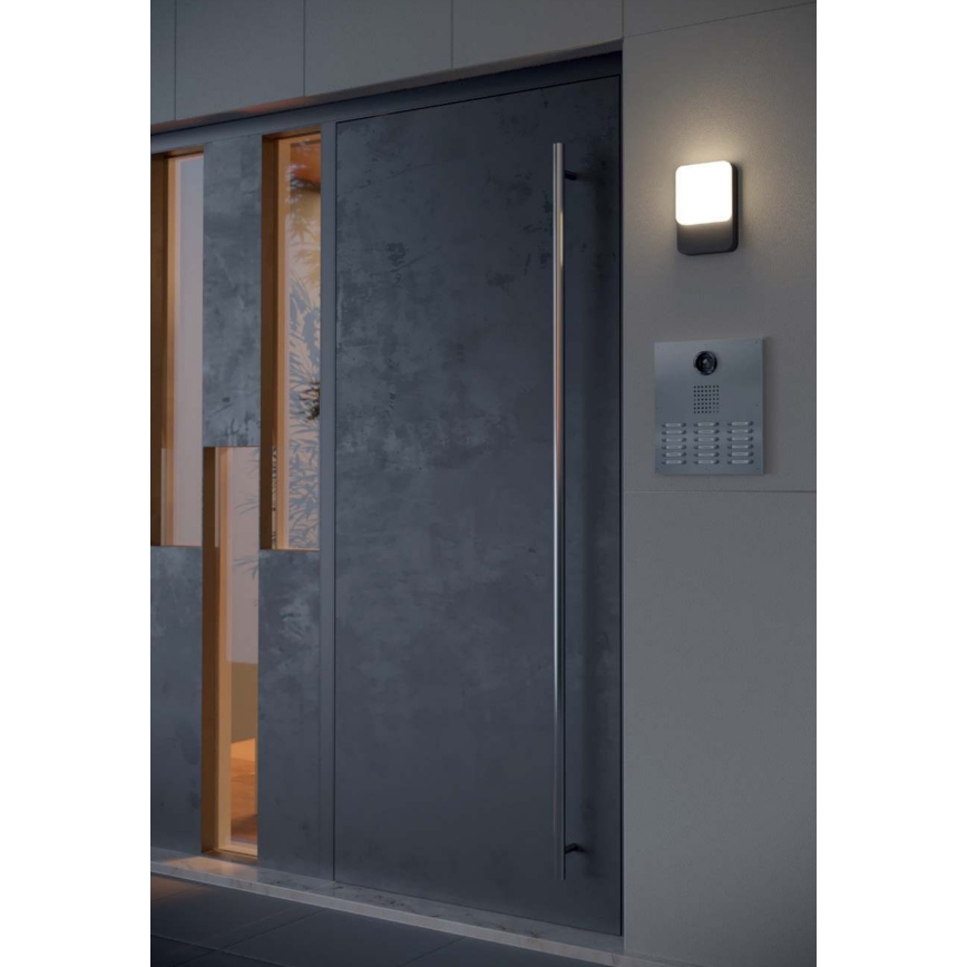 redo 90133 - Utomhus LED Väggbelysning med sensor COLIN 1xLED/9W/230V IP54