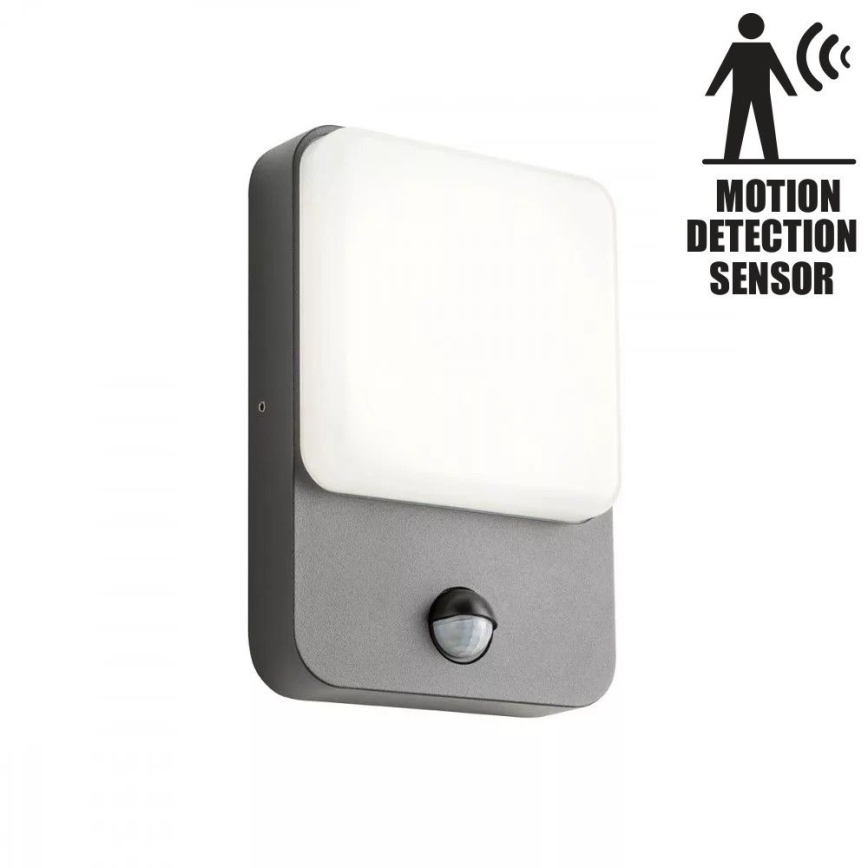 redo 90133 - Utomhus LED Väggbelysning med sensor COLIN 1xLED/9W/230V IP54