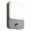 Redo 90134 - LED utomhusvägglampa med rörelse- och skymningssensor COLIN LED/9W/230V 4000K IP54 antracit