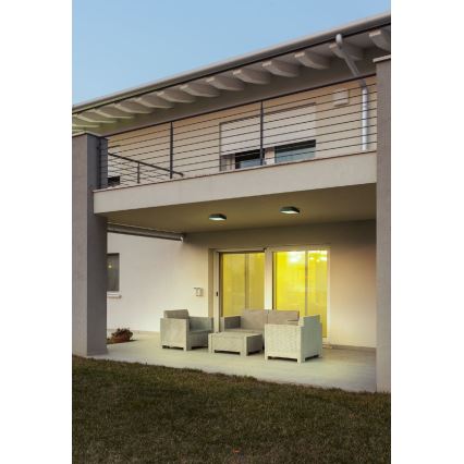 Redo 90157 - LED taklampa för utomhusbruk MARINA LED/12W/230V 22x22 cm IP65 antracit