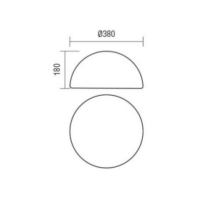 Redo 90167 - Utomhuslampa BLOB 1xE27/23W/230V Ø 38 cm IP65 vit