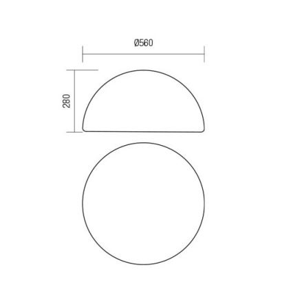 Redo 90169 - Utomhuslampa BLOB 1xE27/23W/230V Ø 56 cm IP65 vit