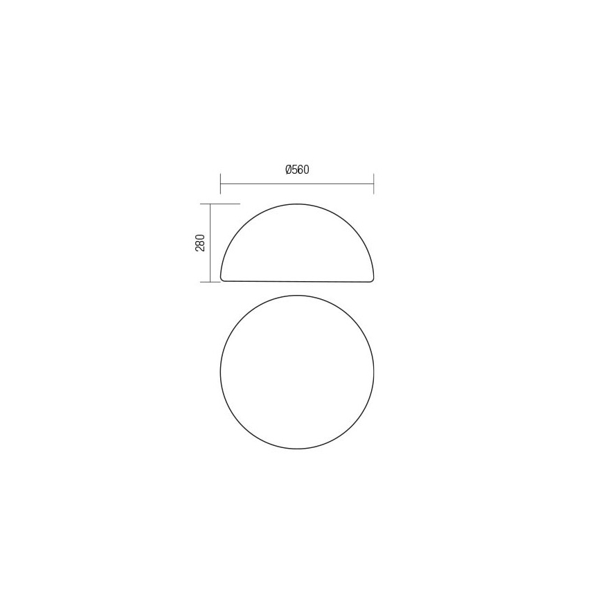 Redo 90169 - Utomhuslampa BLOB 1xE27/23W/230V Ø 56 cm IP65 vit