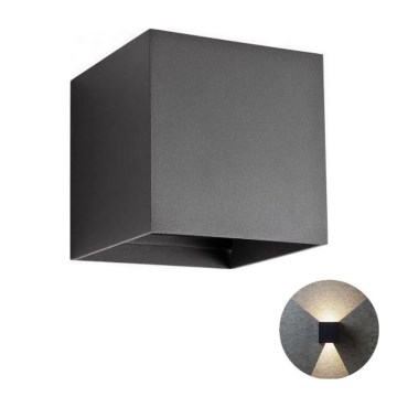 Redo 90173 - LED vägglampa för utomhusbruk VARY 2xLED/6W/230V 3000K IP54 antracit