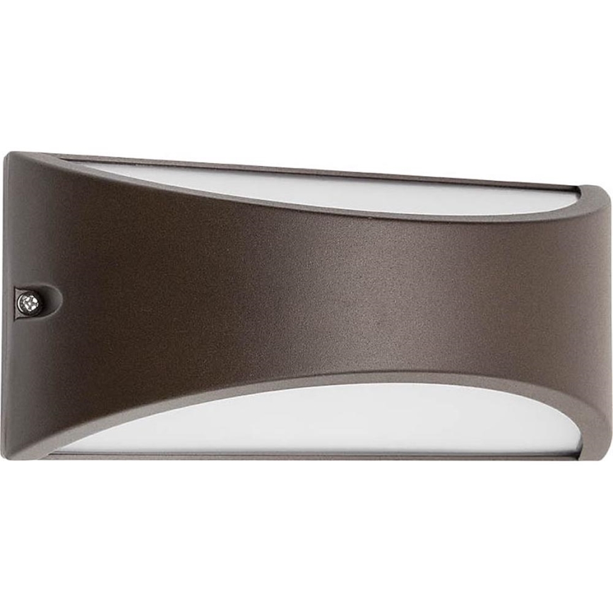 Redo 90192 - LED vägglampa för utomhusbruk SCUDO LED/10W/230V 3000K IP54 brun