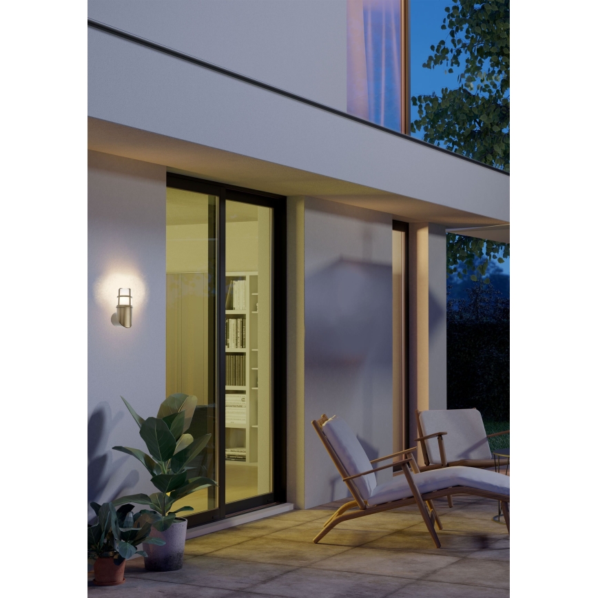 Redo 90196 - Vägglampa för utomhusbruk TRITON 1xE27/28W/230V IP54 mässing