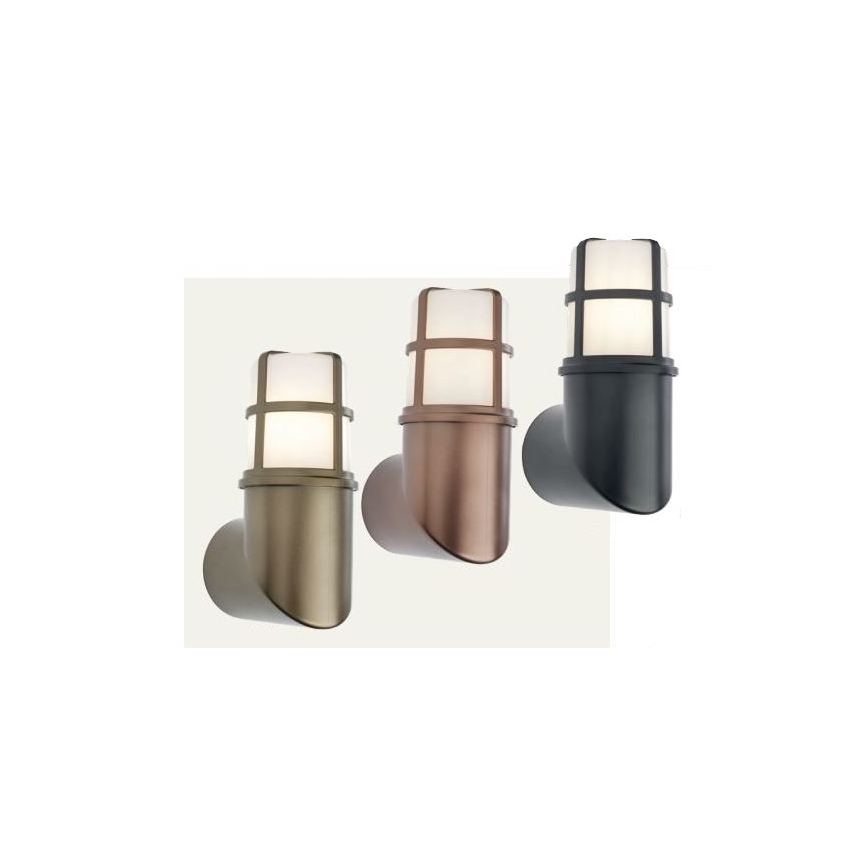 Redo 90197 - Vägglampa för utomhusbruk TRITON 1xE27/28W/230V IP54 koppar