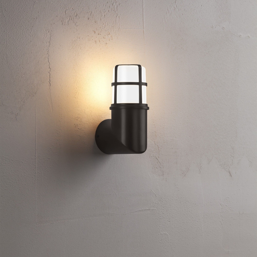 Redo 90198 - Vägglampa för utomhusbruk TRITON 1xE27/28W/230V IP54 svart