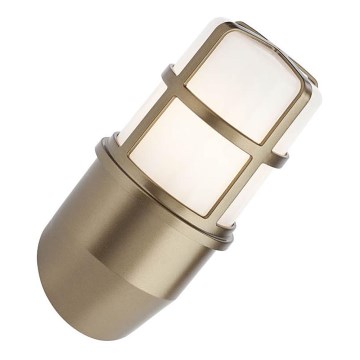 Redo 90202 - Vägglampa för utomhusbruk TRITON 1xE27/28W/230V IP54 mässing