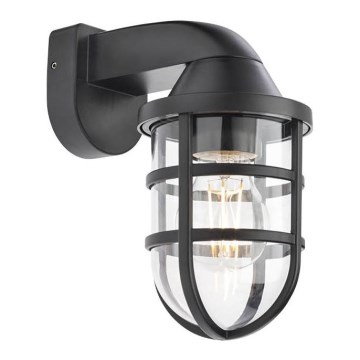 Redo 90207 - Vägglampa för utomhusbruk CAGE 1xE27/28W/230V IP44 svart