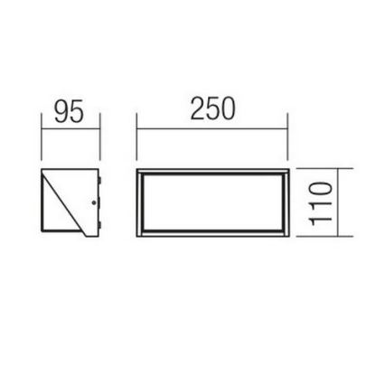 Redo 90239 - LED vägglampa för utomhusbruk SPECTRA LED/16W/230V 3000K IP54 brun
