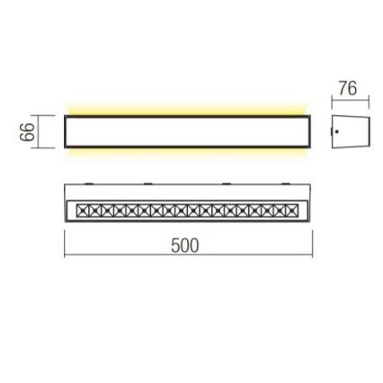 Redo 90259 - LED-utomhusvägglampa AROOS 21W/230V 3000K IP65 vit