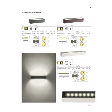 Redo 90261 - LED utomhusväggarmatur AROOS LED/21W/230V 3000K IP65 brun