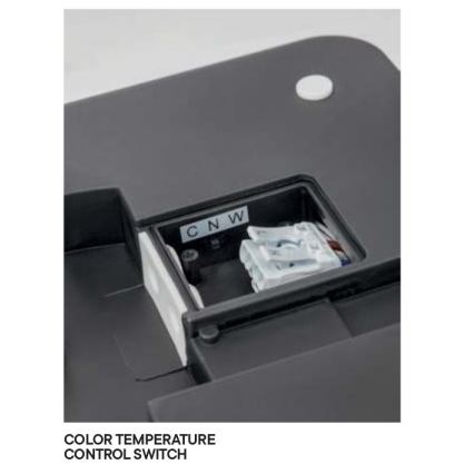 Redo 90288 - LED taklampa för utomhusbruk ISOLA LED/24W/230V 26x26 cm 3000/4000/6500K IP54 antracit