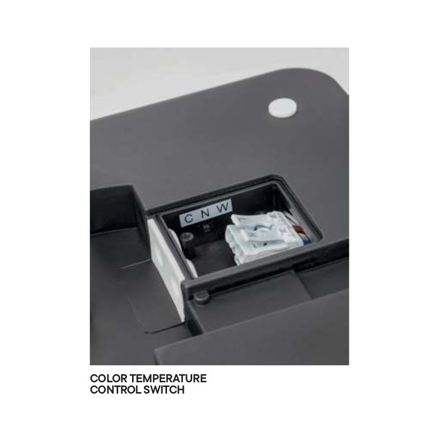 Redo 90288 - LED taklampa för utomhusbruk ISOLA LED/24W/230V 26x26 cm 3000/4000/6500K IP54 antracit