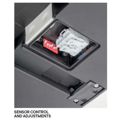 Redo 90290 - LED Utomhustaklampa med sensor ISOLA LED/24W/230V Ø 26 cm 3000/4000/6500K IP54 antracit