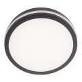 Redo 90290 - LED Utomhustaklampa med sensor ISOLA LED/24W/230V Ø 26 cm 3000/4000/6500K IP54 antracit