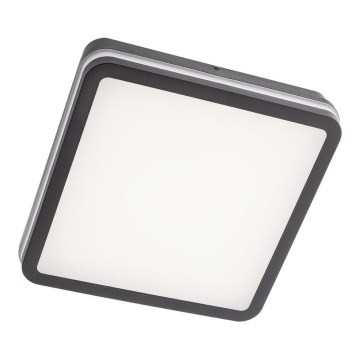 Redo 90292 - LED taklampa för utomhusbruk med sensor ISOLA LED/24W/230V 26x26 cm 3000/4000/6500K IP54 antracit