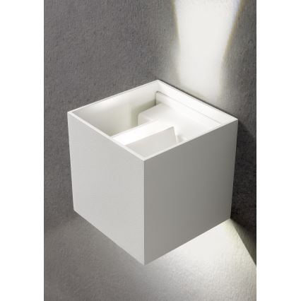 Redo 90294 - LED utomhusväggarmatur VARY 2xLED/10W/230V 3000K IP54 vit