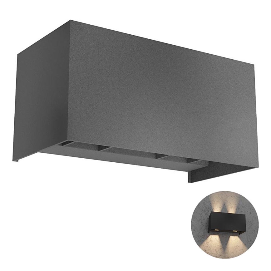 Redo 90303 - LED vägglampa för utomhusbruk VARY 4xLED/5W/230V 4000K IP54 antracit