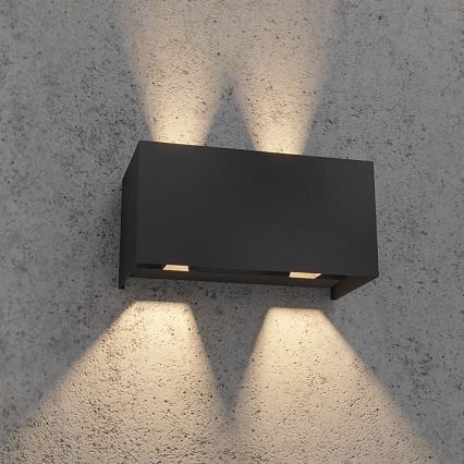 Redo 90303 - LED vägglampa för utomhusbruk VARY 4xLED/5W/230V 4000K IP54 antracit