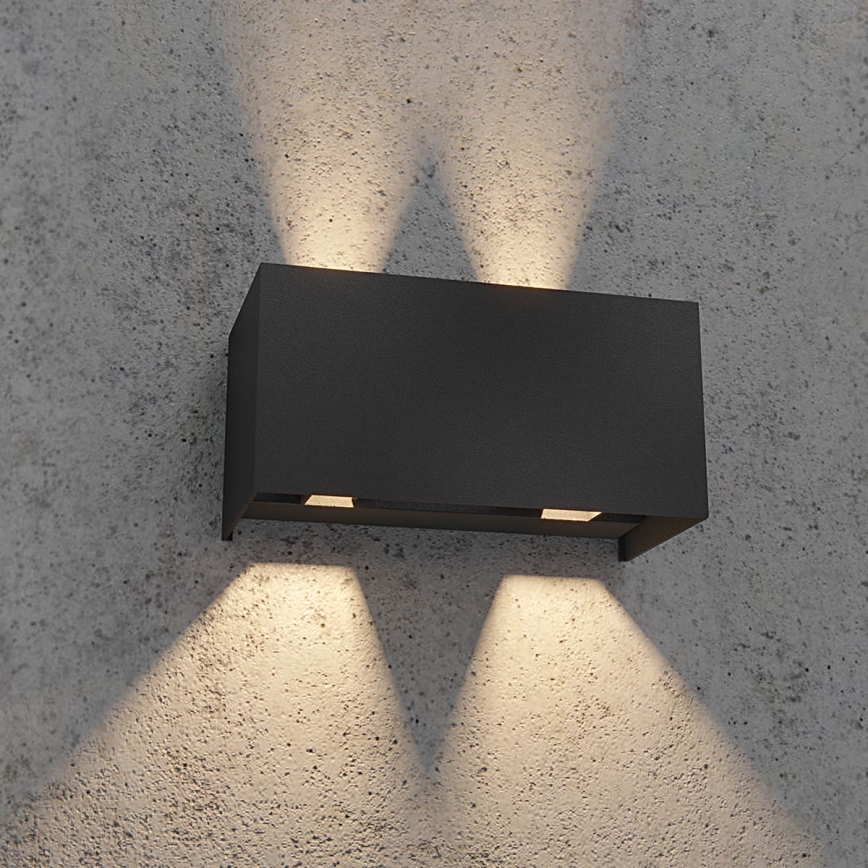Redo 90303 - LED vägglampa för utomhusbruk VARY 4xLED/5W/230V 4000K IP54 antracit