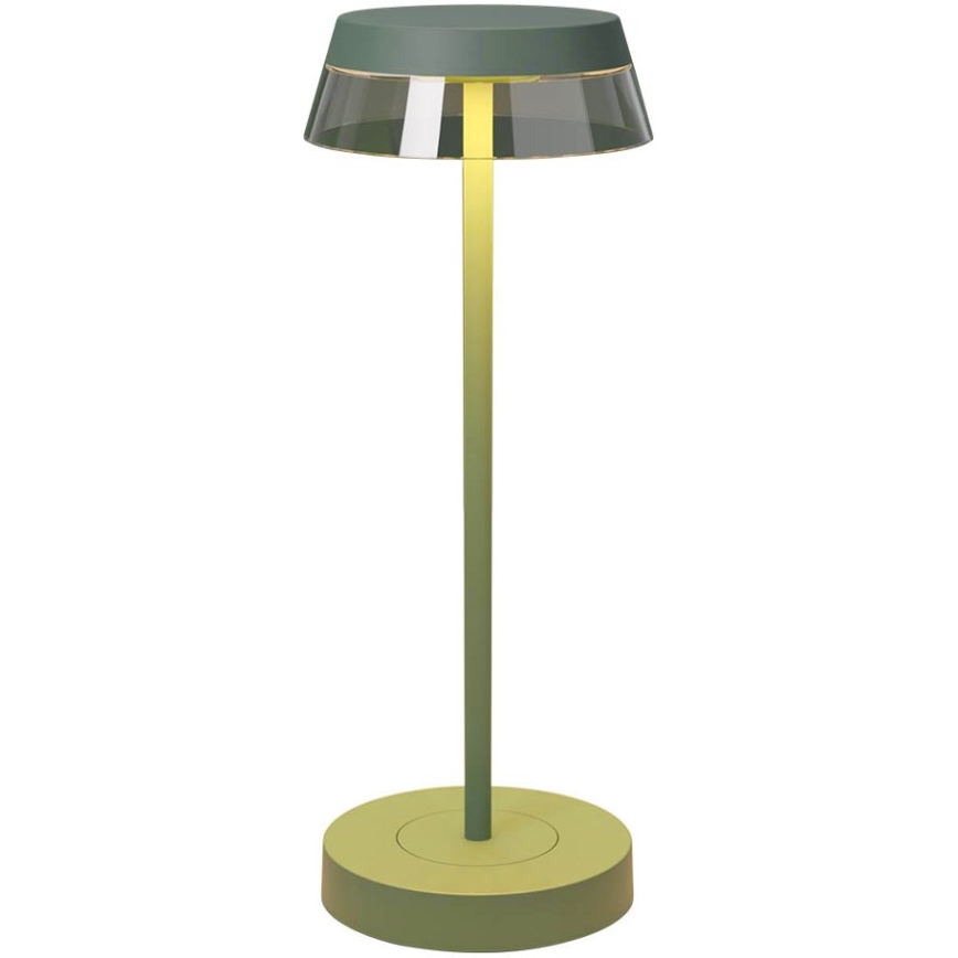 Redo 90309 - LED ljusreglerad bordslampa touch ILUNA LED/2,5W/5V 2700-3000K 3000 mAh IP65 grön