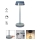 Redo 90310 - LED ljusreglerad bordslampa touch ILUNA LED/2,5W/5V 2700-3000K 3000 mAh IP65 blå