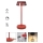 Redo 90311- LED ljusreglerad bordslampa touch ILUNA LED/2,5W/5V 2700-3000K 3000 mAh IP65 röd