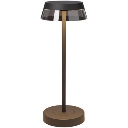 Redo 90312 - LED ljusreglerad bordslampa touch ILUNA LED/2,5W/5V 2700-3000K 3000 mAh IP65 svart