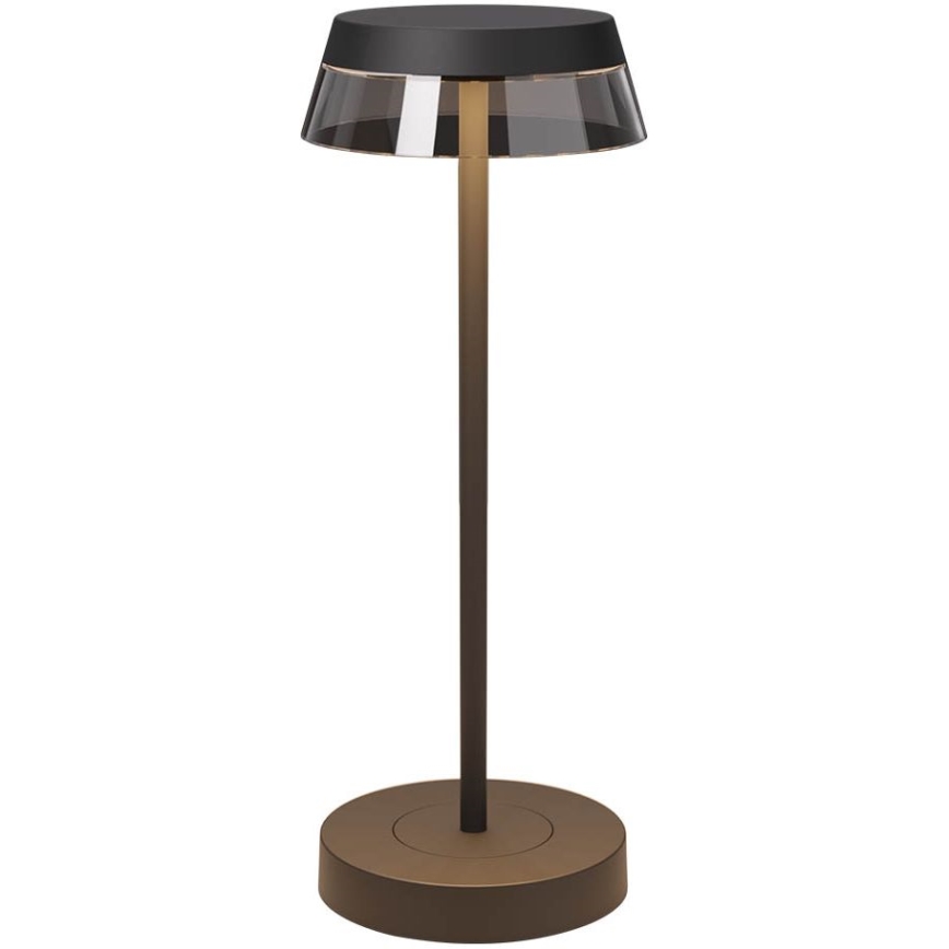 Redo 90312 - LED ljusreglerad bordslampa touch ILUNA LED/2,5W/5V 2700-3000K 3000 mAh IP65 svart