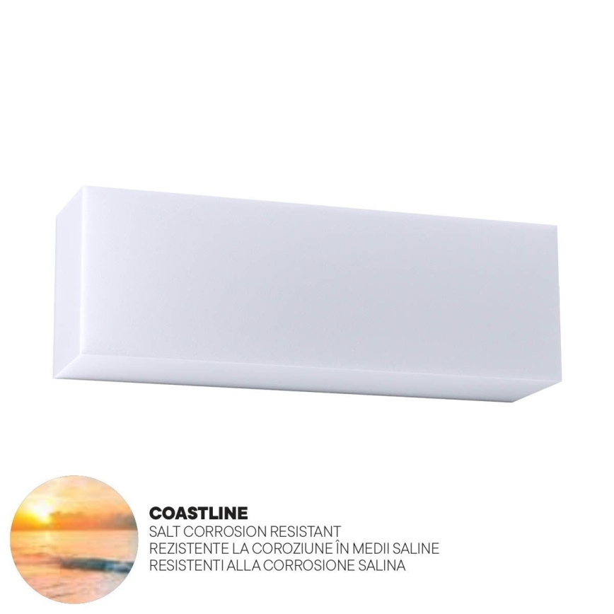 Redo 90328 - LED vägglampa för utomhusbruk KODIAK LED/12W/230V IP65 vit