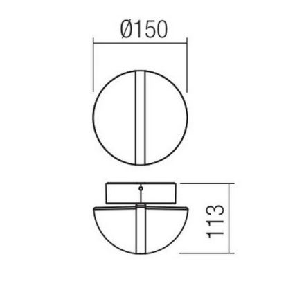 Redo 90364 - LED vägglampa för utomhusbruk SIERRA LED/10,8W/230V IP54