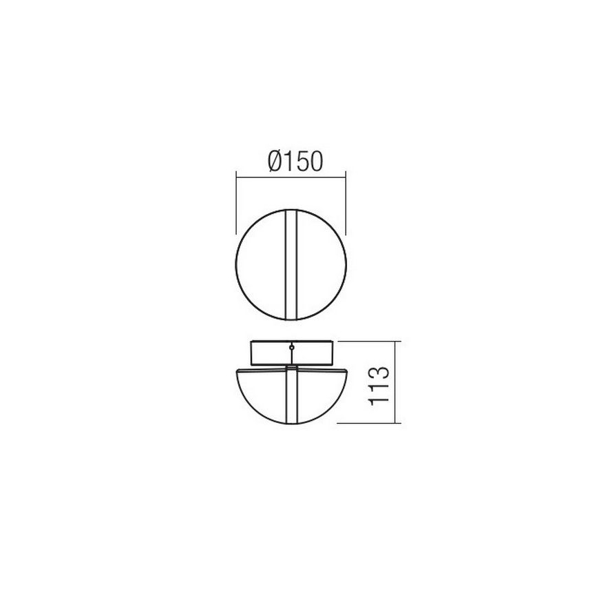 Redo 90364 - LED vägglampa för utomhusbruk SIERRA LED/10,8W/230V IP54
