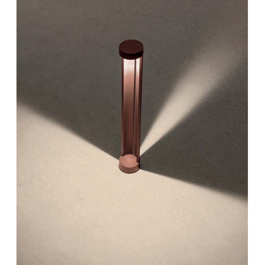 Redo 90366 - LED utomhuslampa ZEUS 11,5W/230V 3000K 75 cm IP54 brun